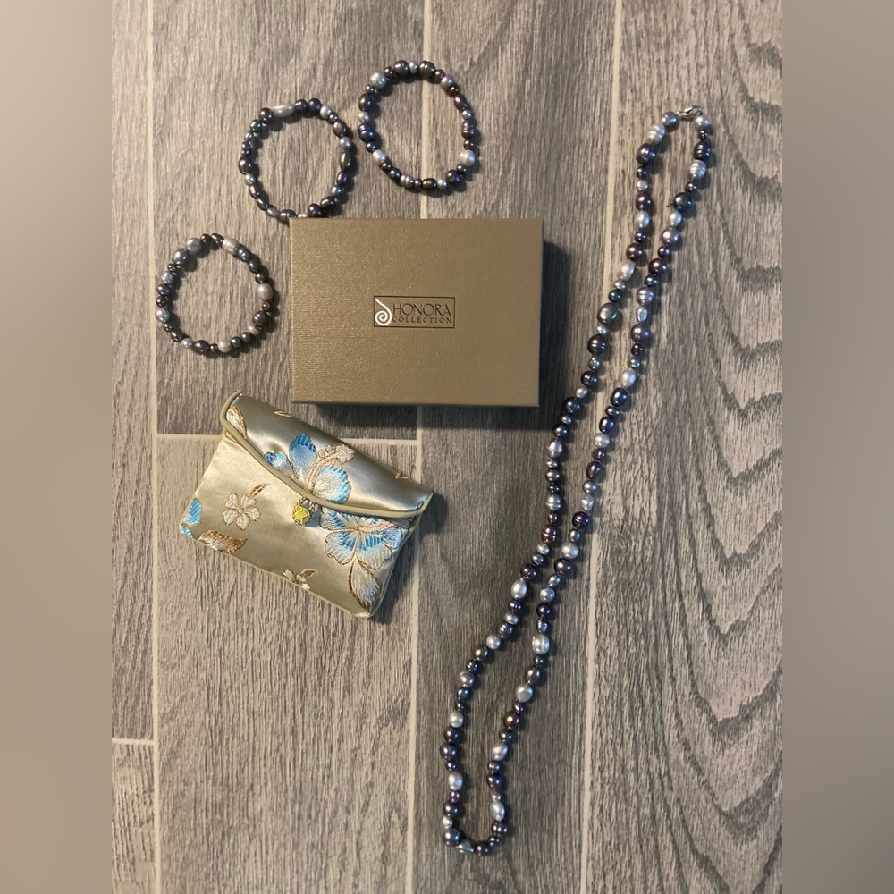 Honora cultured freshwater pearls jewelry set